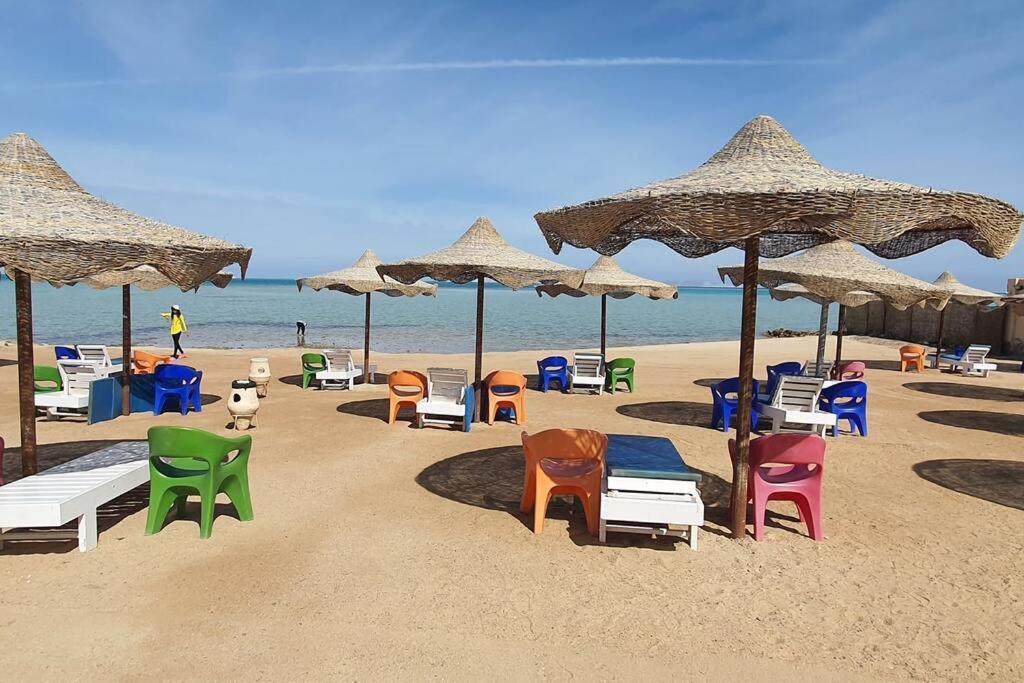 Casablanca Beach Direct Sea View Tow Bedroom Apartment Hurghada Ngoại thất bức ảnh
