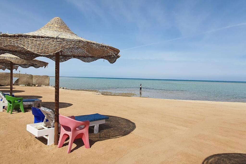 Casablanca Beach Direct Sea View Tow Bedroom Apartment Hurghada Ngoại thất bức ảnh