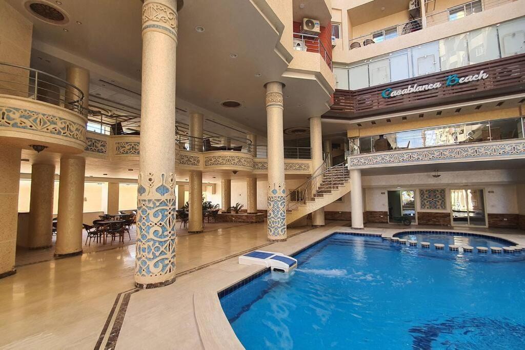 Casablanca Beach Direct Sea View Tow Bedroom Apartment Hurghada Ngoại thất bức ảnh