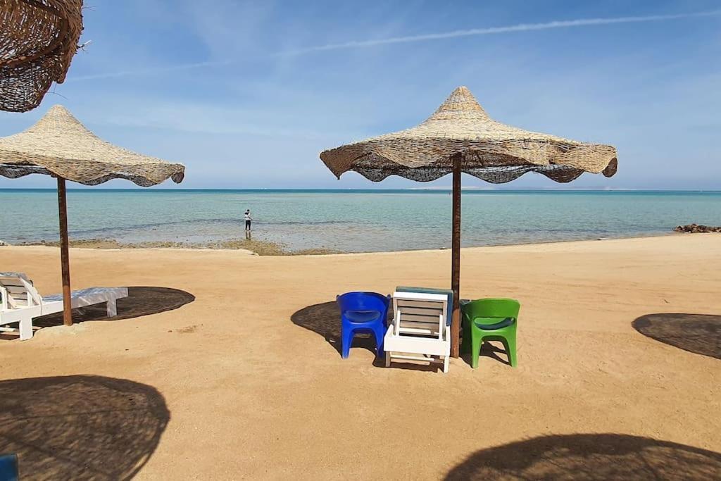 Casablanca Beach Direct Sea View Tow Bedroom Apartment Hurghada Ngoại thất bức ảnh